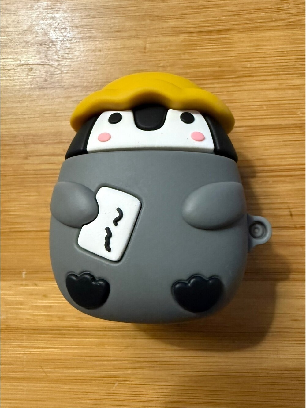 Gray Hamster Keychain Airpods gen 1 -2 case or bag charm